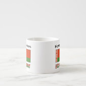 Weißrusslandflagge Personalisiert Espressotasse (Vorderseite)