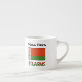 Weißrusslandflagge Personalisiert Espressotasse (Rechts)
