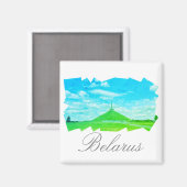 Weißrusslandhang stilisierte Magnet (Vorderseite/Rückseite)