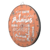 Weißrusslandische Blume Dartscheibe (Vorderseite rechts)