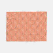 Weißrusslandische Blume Fleecedecke (Vorderseite (Horizontal))