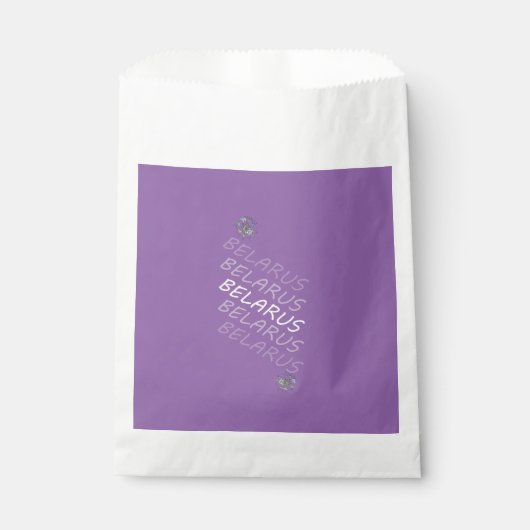 Weißrusslandische Blume Geschenktütchen (Vorderseite)