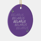 Weißrusslandische Blume Keramik Ornament (Rechts)