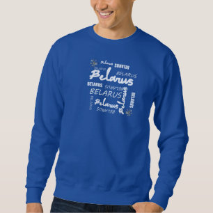 Weißrusslandische Blume Sweatshirt