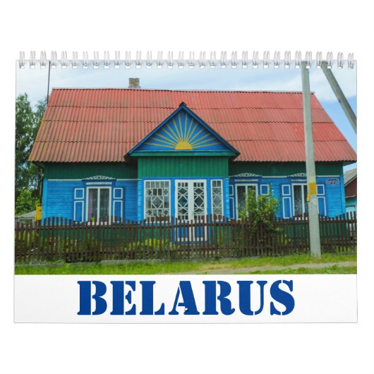 Weißrusslandlandschaft Huts Alte Häuser Kalender (Titelbild)