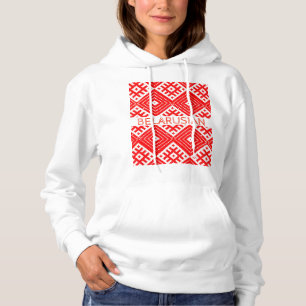 Weißrusslands Б е л а у с р Folk-Muster Ho Hoodie