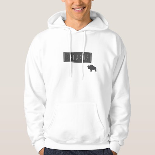 Weißrusslands Bison З б р е л у Б а р у с Hoodie (Vorderseite)