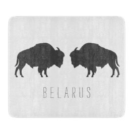 Weißrusslands Bison З б р у е л Б а р у  nach с Schneidebrett