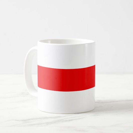 Weißrusslands Protestflaggensymbol Kaffeetasse (Vorderseite Links)