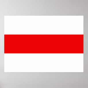 Weißrusslands Protestflaggensymbol Poster