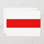 Weißrusslands Protestflaggensymbol Postkarte (Vorne/Hinten)