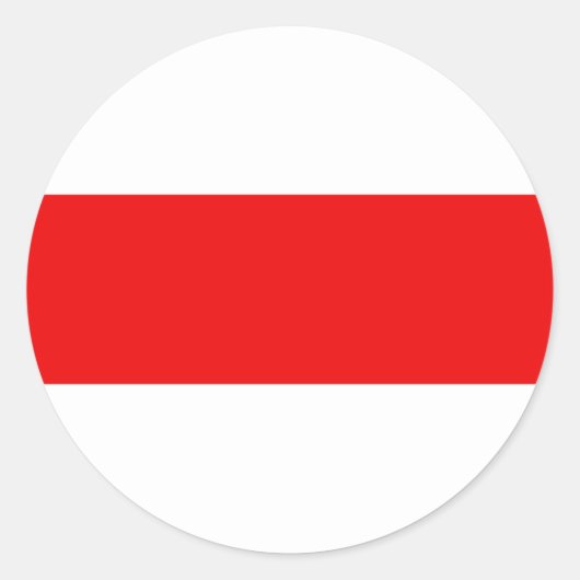 Weißrusslands Protestflaggensymbol Runder Aufkleber (Vorderseite)