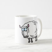 Weißschaf Kaffeetasse (VorderseiteRechts)