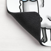 Weißschaf Mousepad (Ecke)
