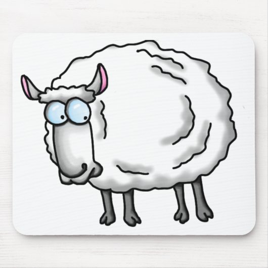 Weißschaf Mousepad (Vorne)