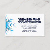 Weißschneebeseitigung Visitenkarte (Vorderseite)