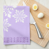 Weißschneeflocke Geschirrtuch (Viertel Falte)