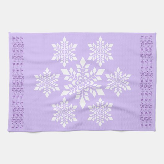 Weißschneeflocke Geschirrtuch (Horizontal)