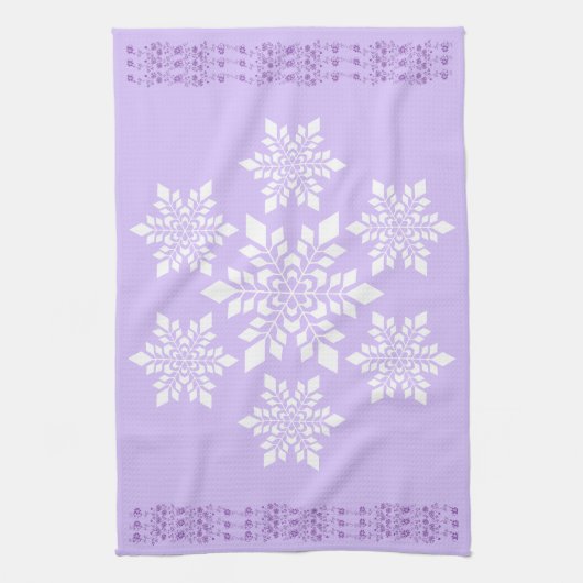 Weißschneeflocke Geschirrtuch (Vertikal)