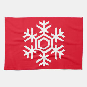 Weißschneeflocke Handtuch