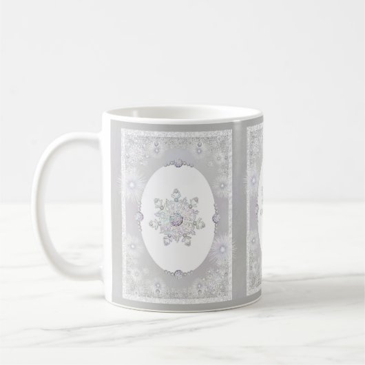 Weißschneeflocke Kaffeetasse (Links)