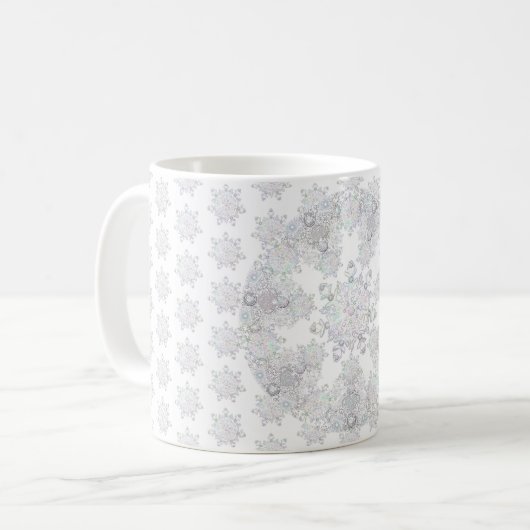 Weißschneeflocke Kaffeetasse (Vorderseite Links)