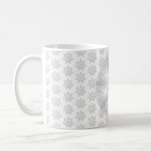 Weißschneeflocke Kaffeetasse (Links)
