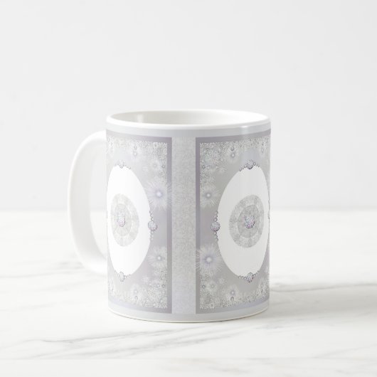 Weißschneeflocke Kaffeetasse (Vorderseite Links)