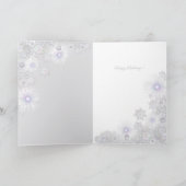 Weißschneeflocke Karte (Innenseite)