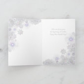 Weißschneeflocke Karte (Innenseite)