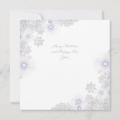 Weißschneeflocke Karte (Rückseite)