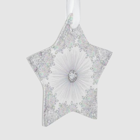 Weißschneeflocke Ornament (Vorderseite)