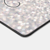 Weißschneekristalle Schreibtischunterlage (Ecke)