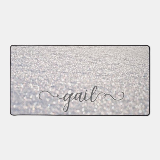 Weißschneekristalle Schreibtischunterlage (Vorderseite)