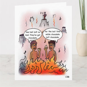 Weißschokolade Karte