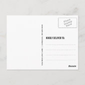 WEISSSCHRIPT | ABSCHLUSS DANKEN SIE POSTCARD POSTKARTE (Rückseite)