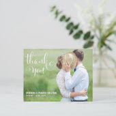 WEISSSCHRIPT | DANKE, DASS SIE POSTCARD GESCHICKT POSTKARTE (Stehend Vorderseite)