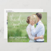 WEISSSCHRIPT | DANKE, DASS SIE POSTCARD GESCHICKT POSTKARTE (Vorne/Hinten)