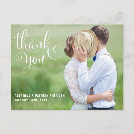 WEISSSCHRIPT | DANKE, DASS SIE POSTCARD GESCHICKT POSTKARTE (Vorderseite)