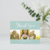 WEISSSCHRIPT | DANKE, DASS SIE POSTCARD GESCHICKT POSTKARTE (Stehend Vorderseite)