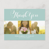 WEISSSCHRIPT | DANKE, DASS SIE POSTCARD GESCHICKT  POSTKARTE (Vorderseite)