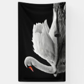 Weißschwan am See Banner (Vertikal)