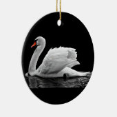 Weißschwan am See Keramikornament (Rechts)