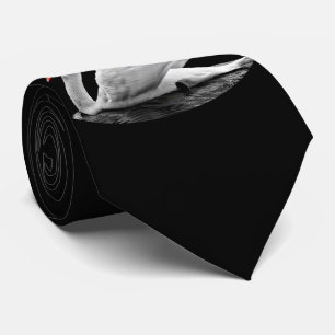 Weißschwan am See Krawatte