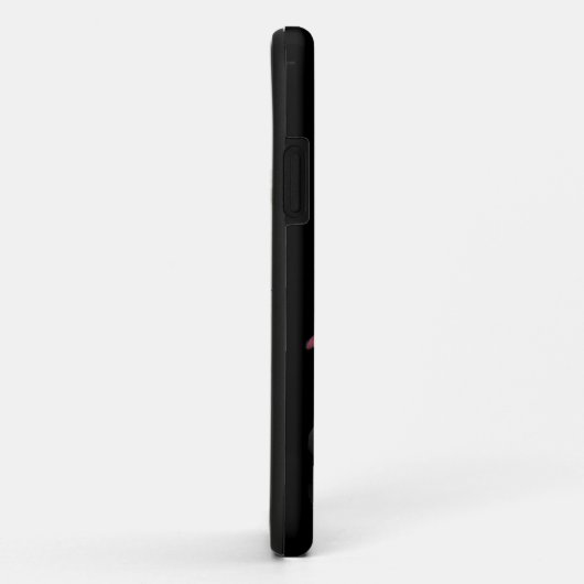 Weißschwan auf schwarz Case-Mate iPhone hülle (Hinten/Rechts)