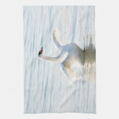 Weißschwan Cygnus Geschirrtuch (Vertikal)