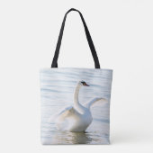 Weißschwan Cygnus Tasche (Rückseite)