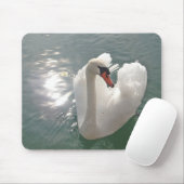 Weißschwan Mousepad (Mit Mouse)