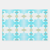 Weißschwan = Sommertag Geschenkpapier Set (Vorderseite)