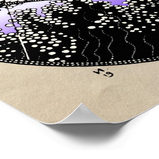 Weißschwan von Zar Saltan Poster (Ecke)